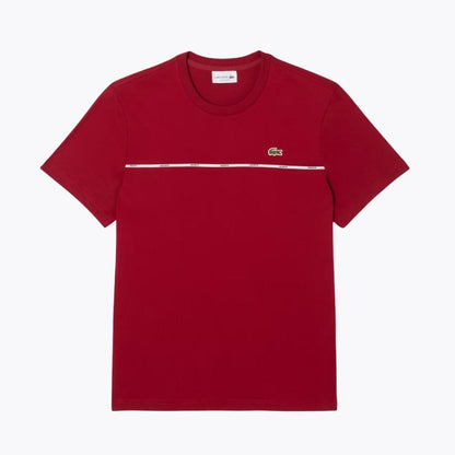 LC Trim Cotton Jersey T-shirt Lacoste Aurev Bordeaux S 