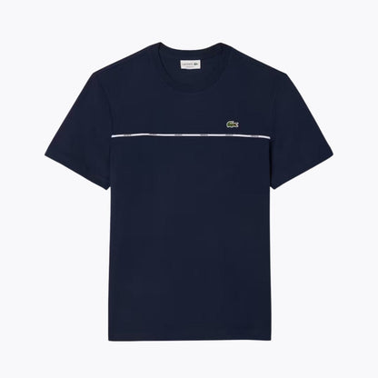LC Trim Cotton Jersey T-shirt Lacoste Luxvian Midnight blue S 