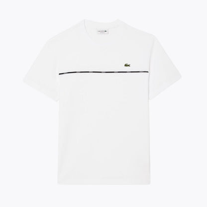 LC Trim Cotton Jersey T-shirt Lacoste Luxvian White S 