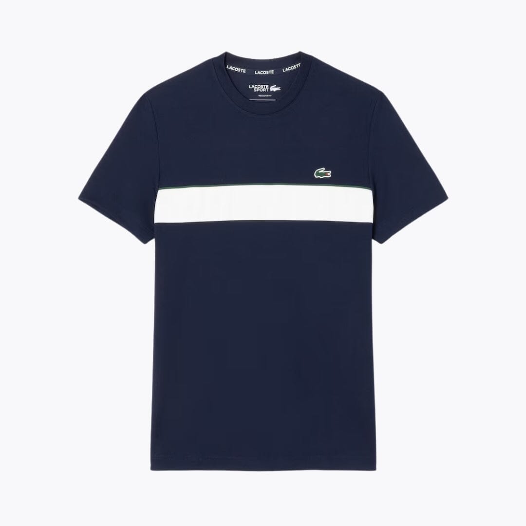 LC Ultra Dry Printed Tennis T-shirt Lacoste Luxvian Navy blue / white S 