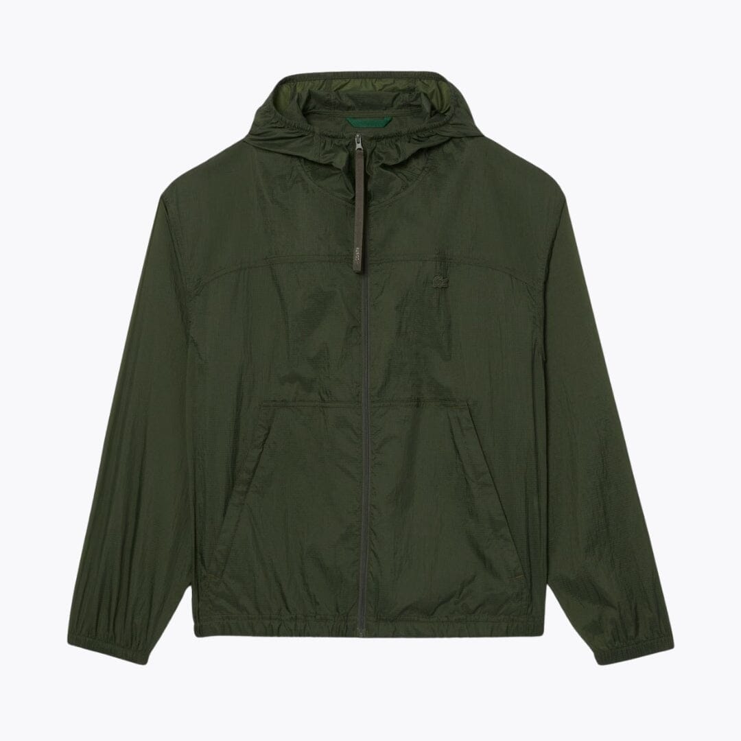 LC Water-Repellent Packable Nylon Jacket Lacoste Luxvian Bottle green S 