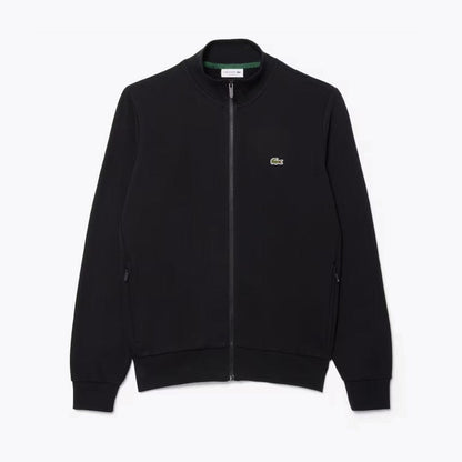 LC Zip-Up High Neck Fleece Sweatshirt Lacoste Aurev Black S 