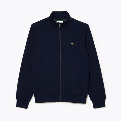 LC Zip-Up High Neck Fleece Sweatshirt Lacoste Aurev Blue S 