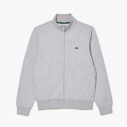 LC Zip-Up High Neck Fleece Sweatshirt Lacoste Luxvian Grey S 