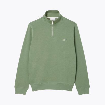 LC Zip-Up High Neck Sweatshirt Lacoste Aurev Green S 