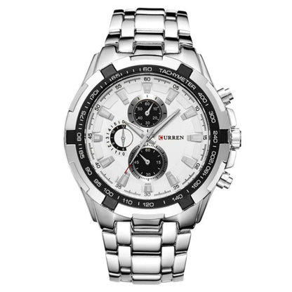 POEDAGAR Watch Enigmatic Poedagar Luxvian Silver White 