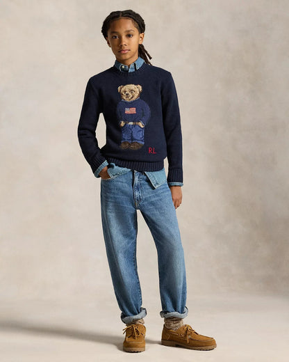 Polo Bear Cotton Sweater Ralph Lauren Luxvian 