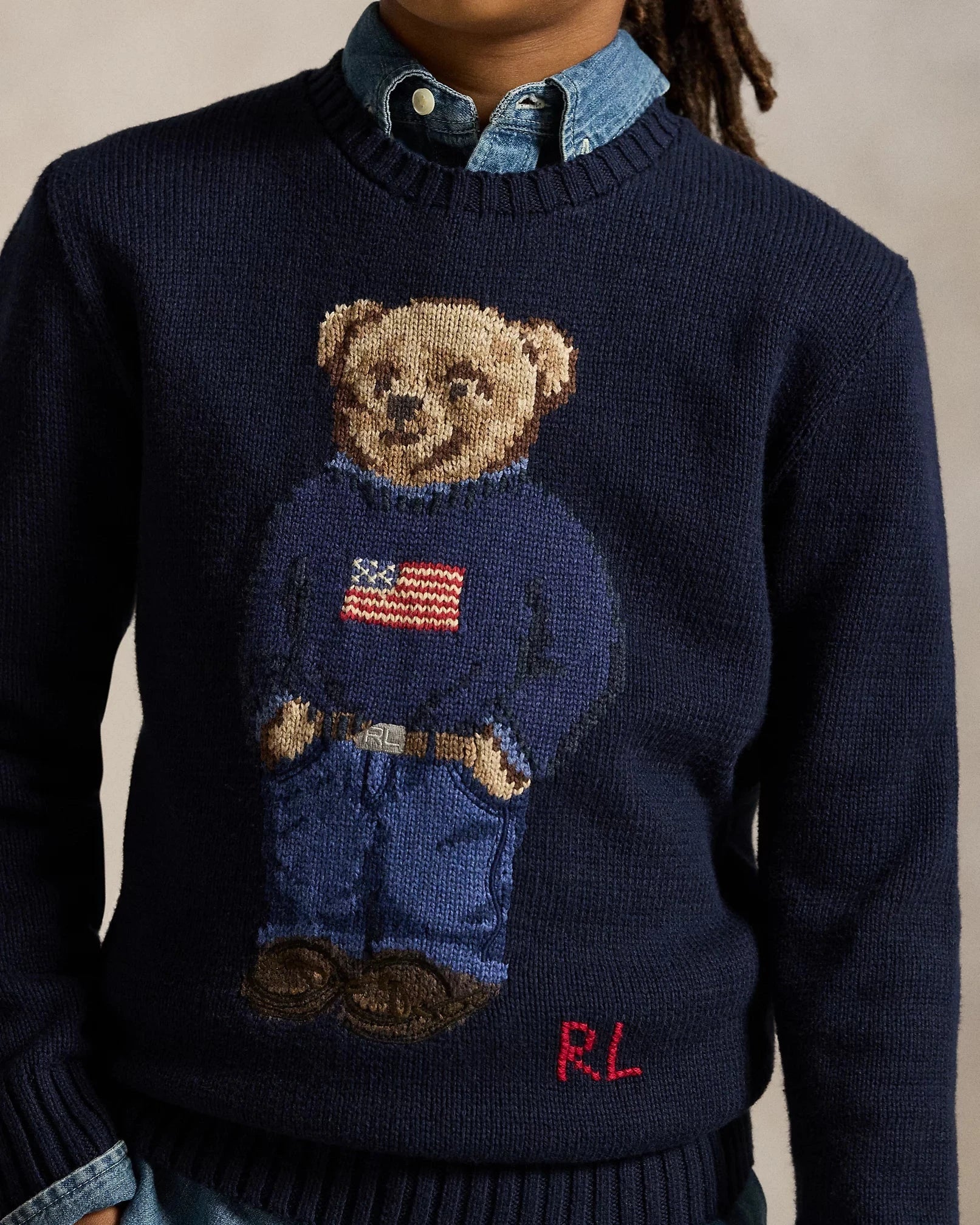 Polo Bear Cotton Sweater Ralph Lauren Luxvian 