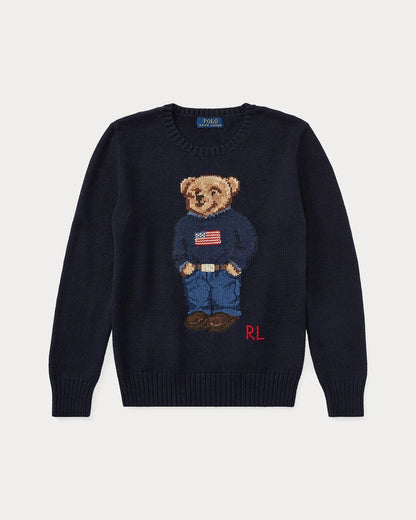 Polo Bear Cotton Sweater Ralph Lauren Luxvian 
