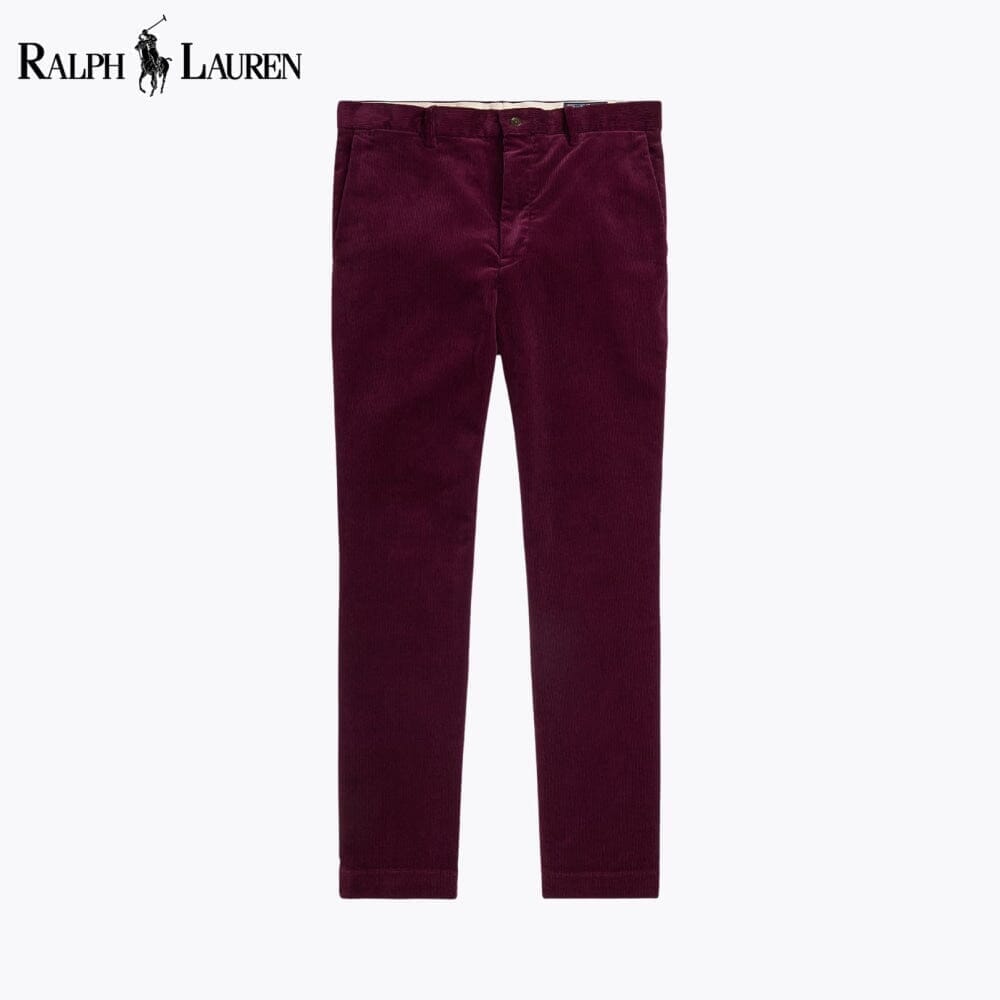 RL Andover Slim Fit Stretch Corduroy Pant Ralph Lauren Luxvian Ruby 28 