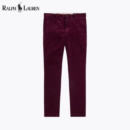 RL Andover Slim Fit Stretch Corduroy Pant Ralph Lauren Luxvian Ruby 28 