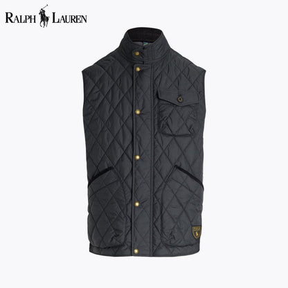 RL Beaton Quilted Utility Gilet Ralph Lauren Luxvian Polo Black S 