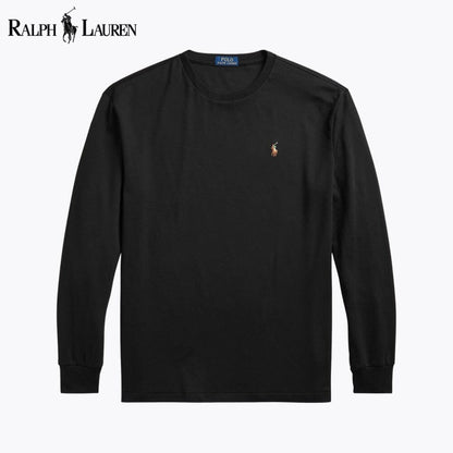 RL Classic Fit Soft Cotton Crewneck T-Shirt Ralph Lauren Aurev Black S 