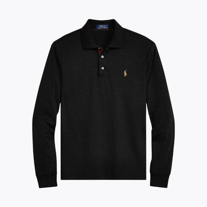 RL Classic Fit Soft Cotton Polo Shirt Ralph Lauren Aurev Polo Black S 