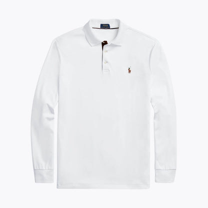 RL Classic Fit Soft Cotton Polo Shirt Ralph Lauren Luxvian White S 