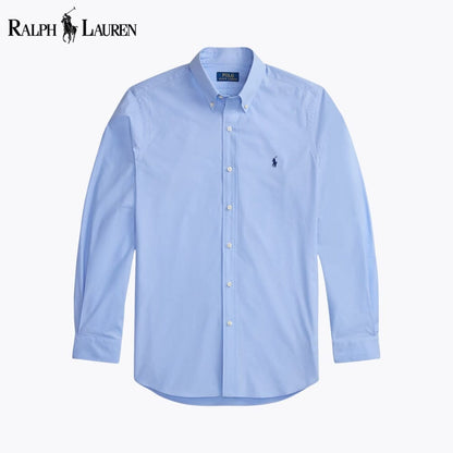 RL Classic Fit Stretch Poplin Shirt Ralph Lauren Aurev Blue S 