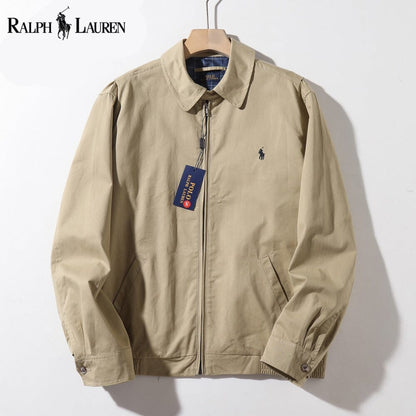 RL Classic Modern Bomber Jacket Ralph Lauren Aurev Khaki S 