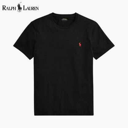 RL Custom Slim Fit Jersey Crewneck T-Shirt Ralph Lauren Luxvian Black S 