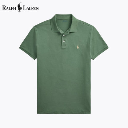 RL Custom Slim Fit Stretch Mesh Polo Shirt Ralph Lauren Luxvian Green S 