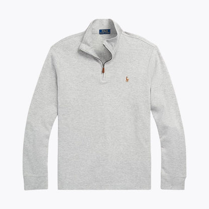 RL Estate-Rib Quarter-Zip Pullover Ralph Lauren Luxvian Andover Heather S 