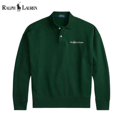 RL Logo Collared Sweatshirt Ralph Lauren Aurev Pine Green S 