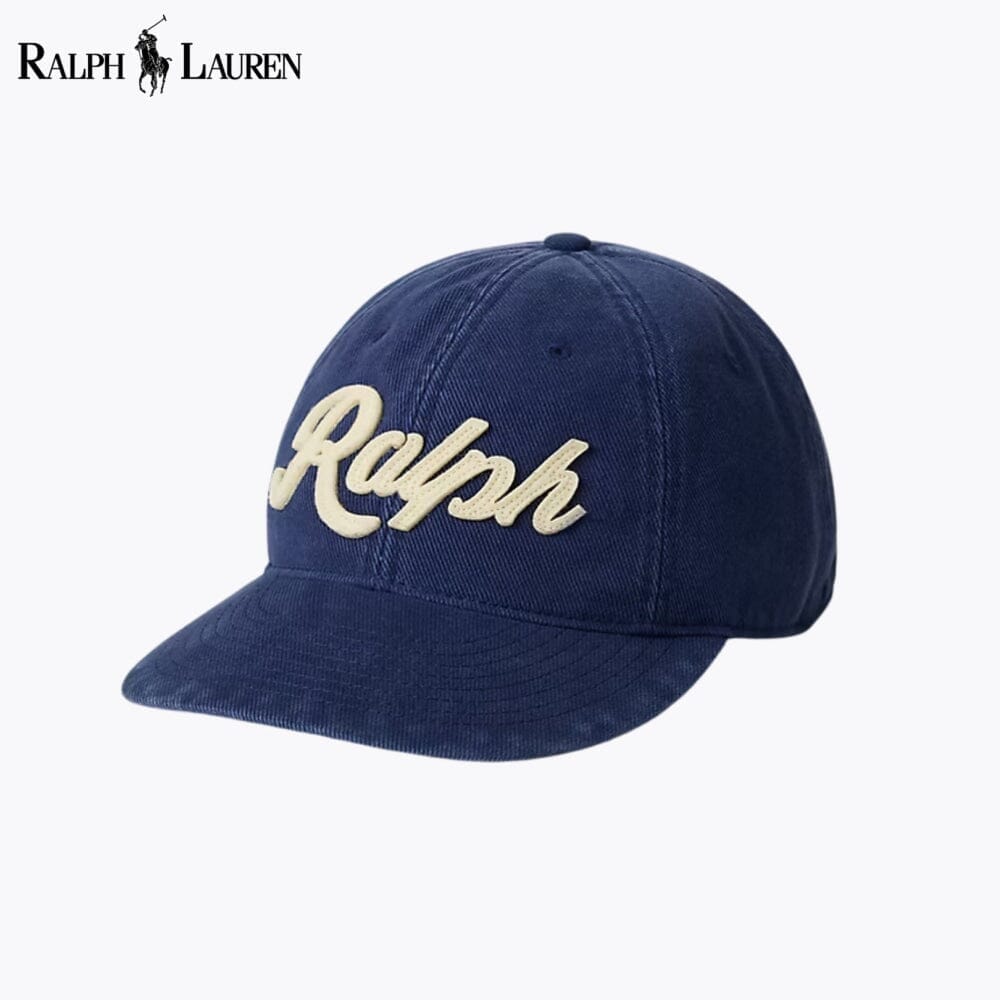 RL Logo Twill Ball Cap Ralph Lauren Luxvian Newport Navy 