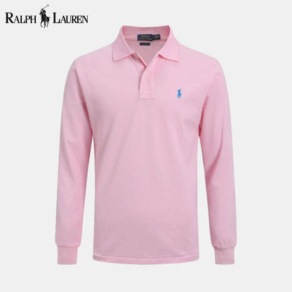 RL Long Slim Fit Dress Shirt Ralph Lauren Luxvian Pink S 