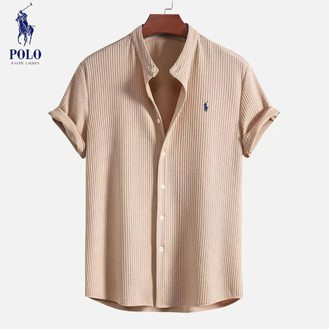 RL Men's Summer Shirt Ralph Lauren Luxvian Caramel S 