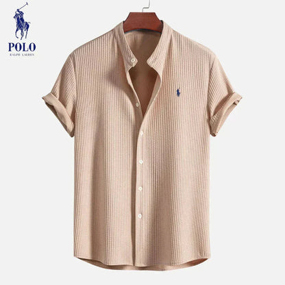 RL Men's Summer Shirt Ralph Lauren Luxvian Caramel S 