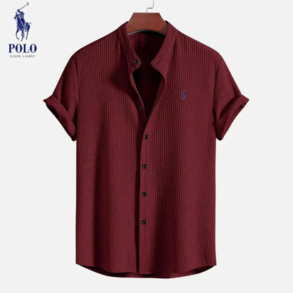 RL Men's Summer Shirt Ralph Lauren Luxvian Red S 
