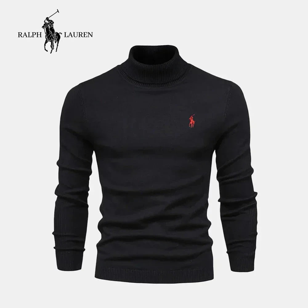 RL Men's Turtleneck Sweater (Clearance) Ralph Lauren Aurev Black S 