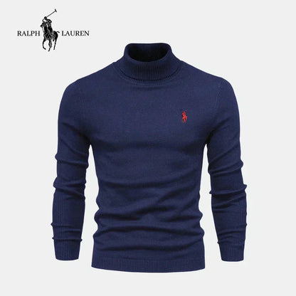RL Men's Turtleneck Sweater (Clearance) Ralph Lauren Aurev Blue S 