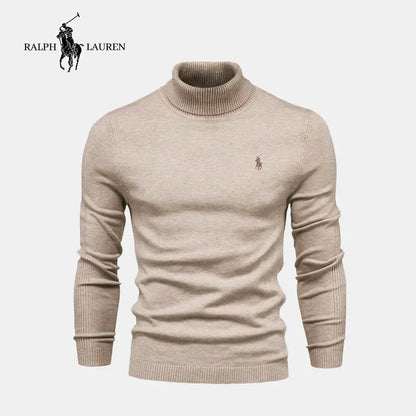 RL Men's Turtleneck Sweater (Clearance) Ralph Lauren Luxvian Beige S 