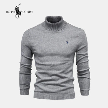 RL Men's Turtleneck Sweater (Clearance) Ralph Lauren Luxvian Gray S 