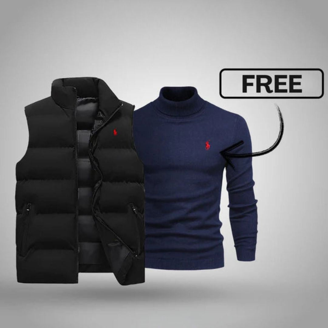 RL Men's Vest + Free Sweater (Clearance) Ralph Lauren Luxvian 
