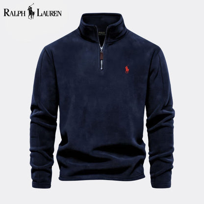 RL Prestige Cable-Knit Wool Knit Sweater Ralph Lauren Luxvian Dark Blue S 