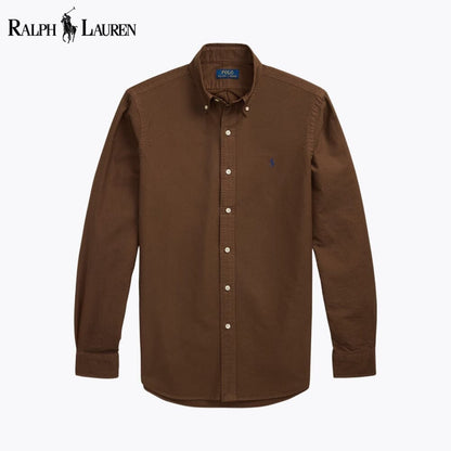 RL Slim Fit Garment-Dyed Oxford Shirt Ralph Lauren Luxvian Grown S 