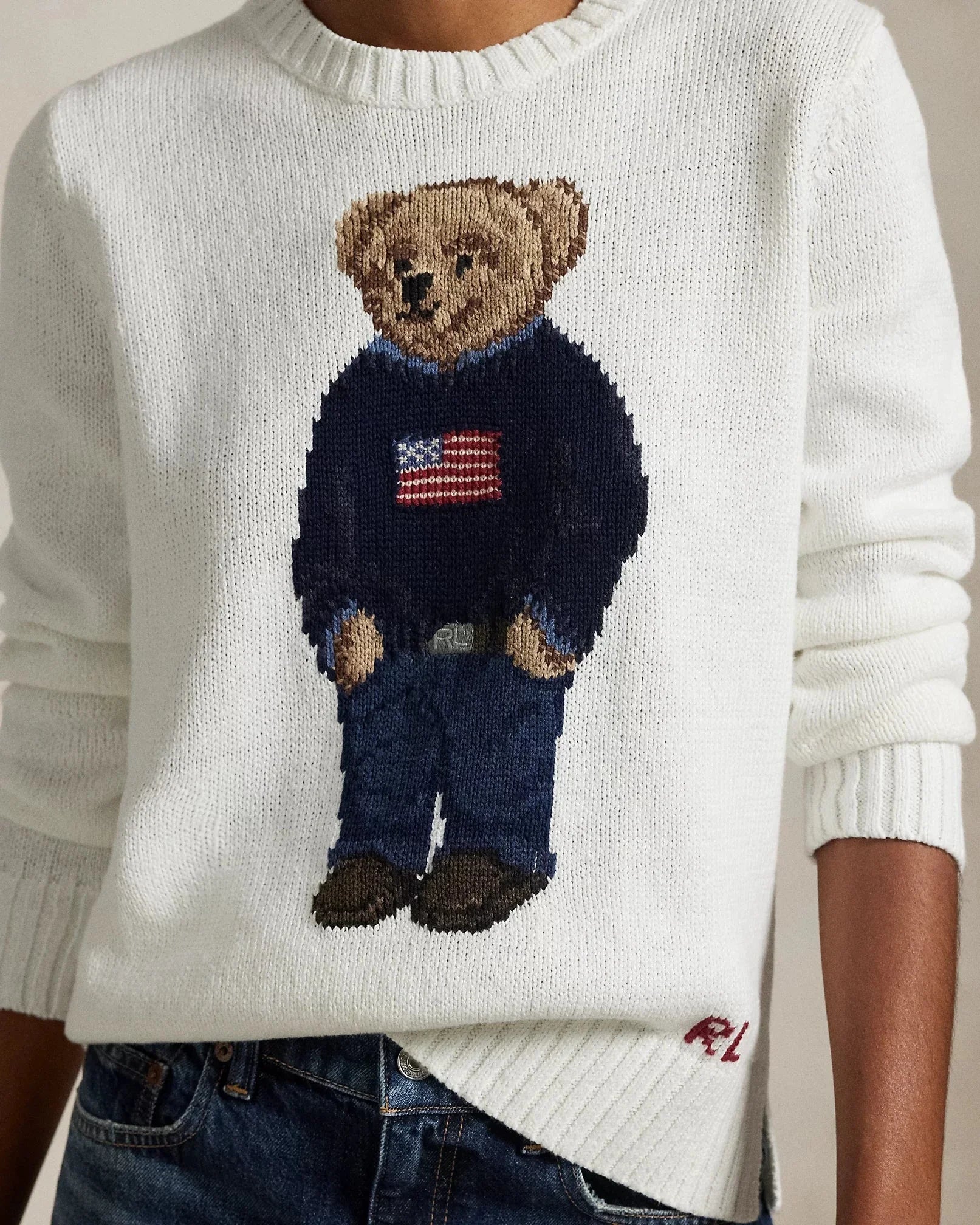 RL Sweater | Polo Bear Cotton Sweater Ralph Lauren Luxvian 