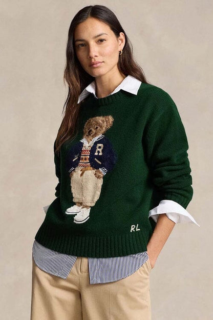 RL Sweater | Polo Bear Green Ralph Lauren Luxvian 