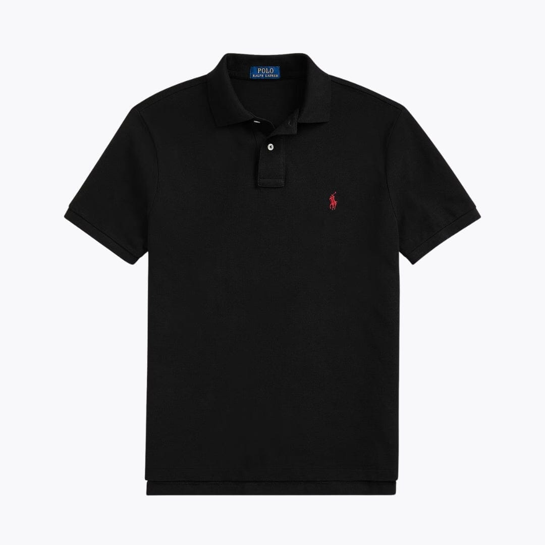 RL The Iconic Mesh Polo Shirt Ralph Lauren Luxvian Black/Red S 