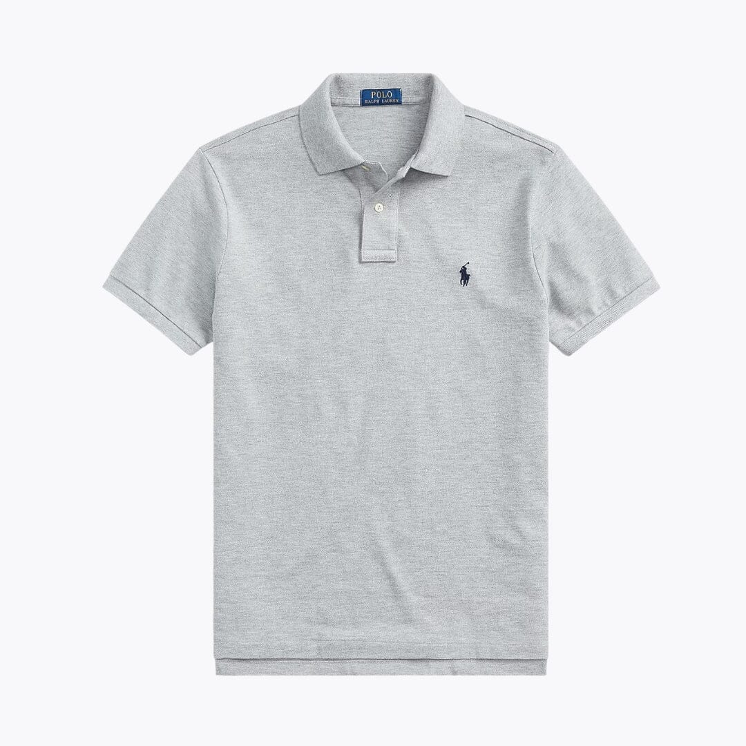 RL The Iconic Mesh Polo Shirt Ralph Lauren Luxvian Heather/Navy S 