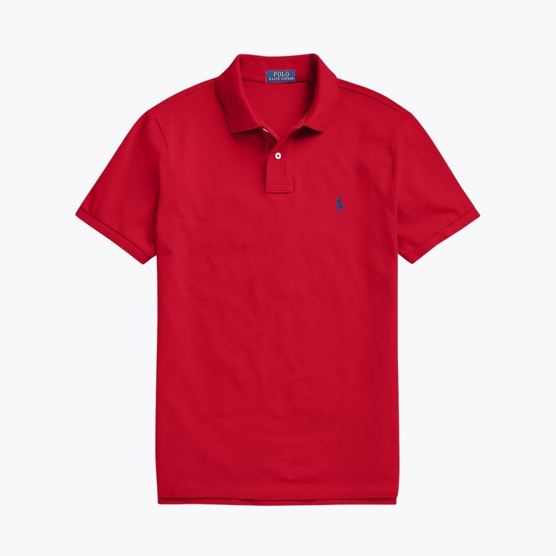 RL The Iconic Mesh Polo Shirt Ralph Lauren Luxvian Red S 
