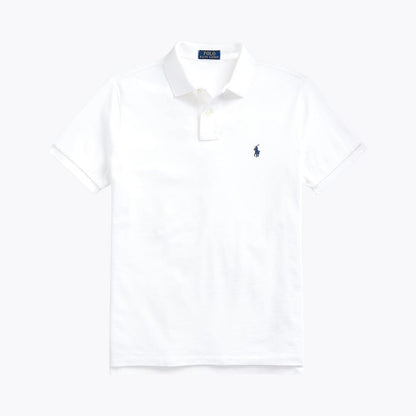 RL The Iconic Mesh Polo Shirt Ralph Lauren Luxvian White/Navy S 