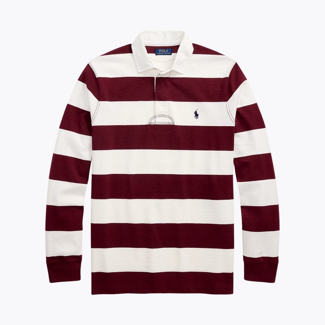 RL The Iconic Rugby Shirt Ralph Lauren Luxvian Classic Wine/Cream S 