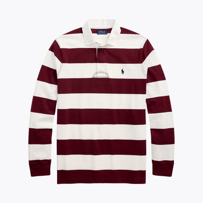 RL The Iconic Rugby Shirt Ralph Lauren Luxvian Classic Wine/Cream S 