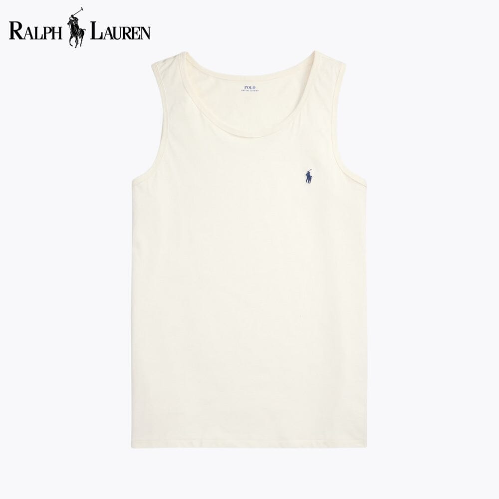 RL Washed Jersey Tank Ralph Lauren Luxvian Cream S 