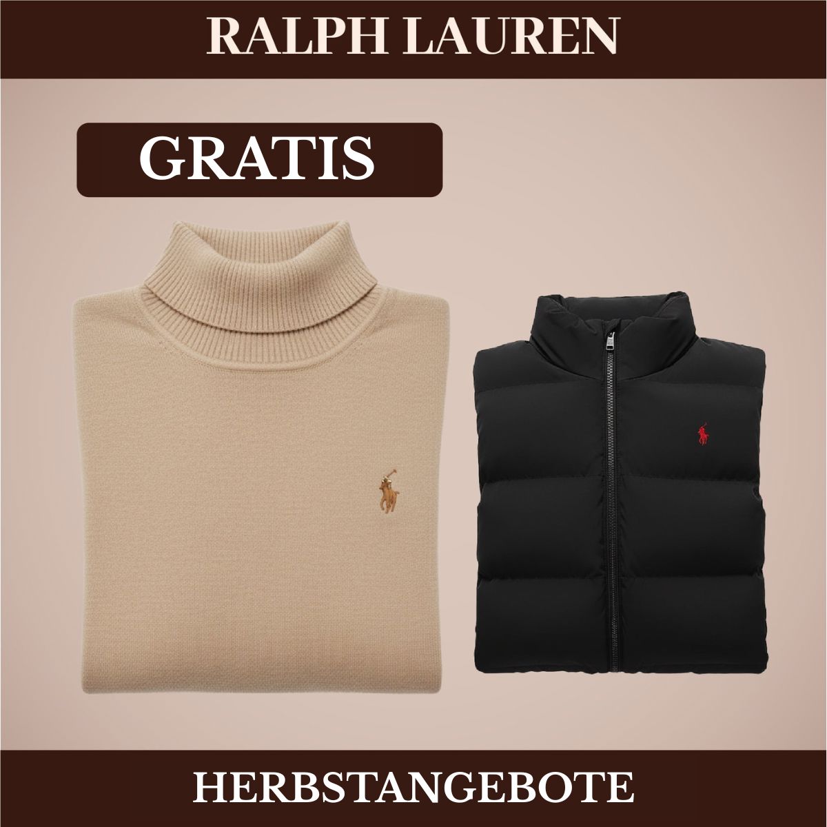 RL Weste + Gratis-Pullover (LAGERRÄUMUNG) Ralph Lauren Luxvian 