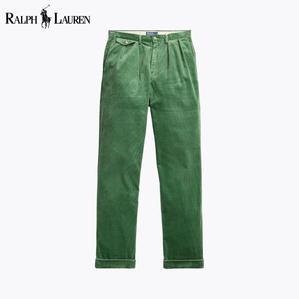 RL Whitman Relaxed Fit Corduroy Pant Ralph Lauren Luxvian Green 28 