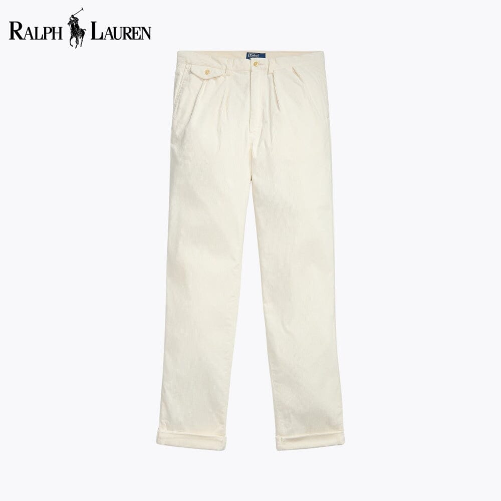 RL Whitman Relaxed Fit Corduroy Pant Ralph Lauren Luxvian White 28 