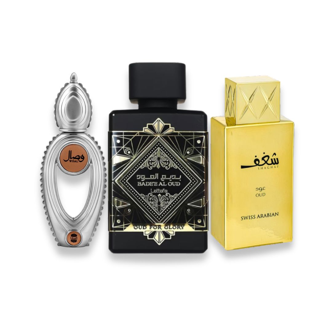 SET Velvet Oud – 3x 100 ml Luxvian 